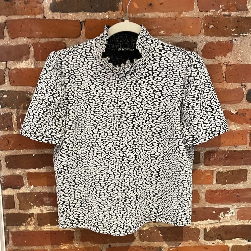 Black and White Zara Top - Large